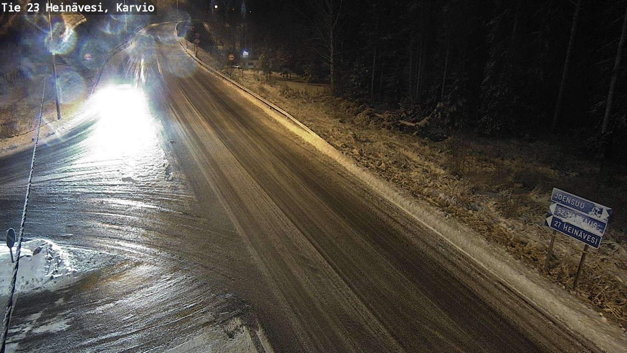 Weather Camera Image Väg 23 Heinävesi, Karvio, Heinävesi, Pohjois-Karjala