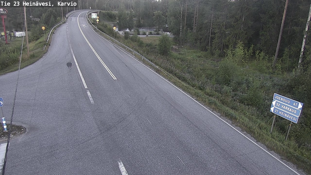 Kelikamerat Kuva Tie 23 Heinävesi, Karvio, Heinävesi, Pohjois-Karjala