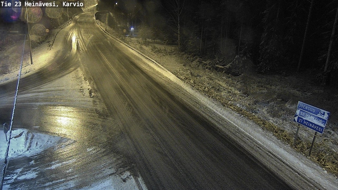 Weather Camera Image Väg 23 Heinävesi, Karvio, Heinävesi, Pohjois-Karjala