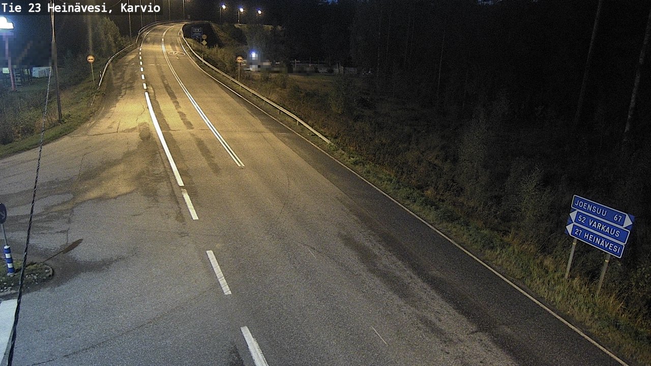 Weather Camera Image Väg 23 Heinävesi, Karvio, Heinävesi, Pohjois-Karjala