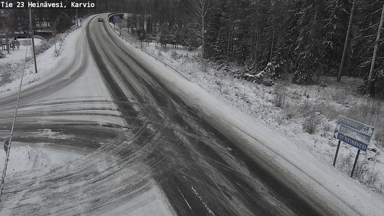 Weather Camera Image Väg 23 Heinävesi, Karvio, Heinävesi, Pohjois-Karjala
