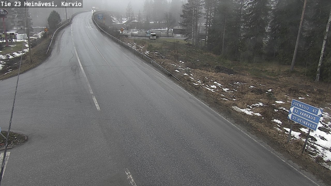Weather Camera Image Road 23 Heinävesi, Karvio, Heinävesi, Pohjois-Karjala