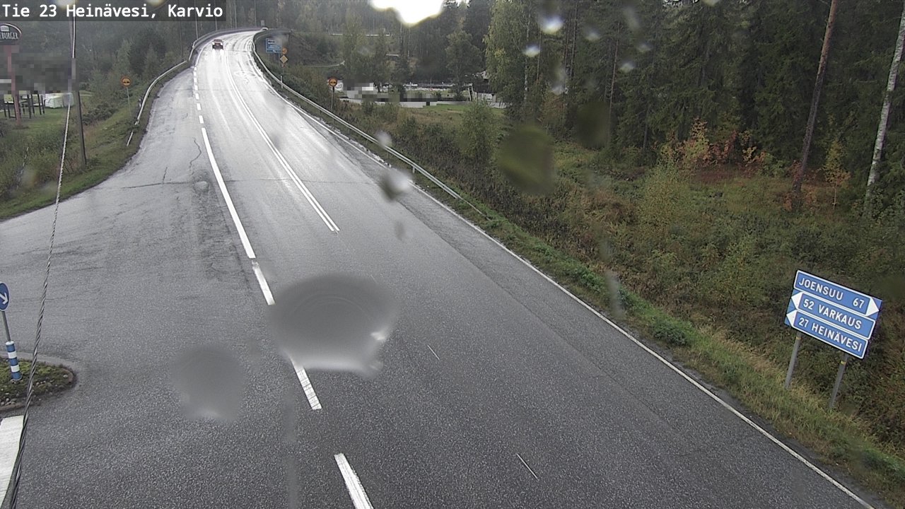 Weather Camera Image Väg 23 Heinävesi, Karvio, Heinävesi, Pohjois-Karjala