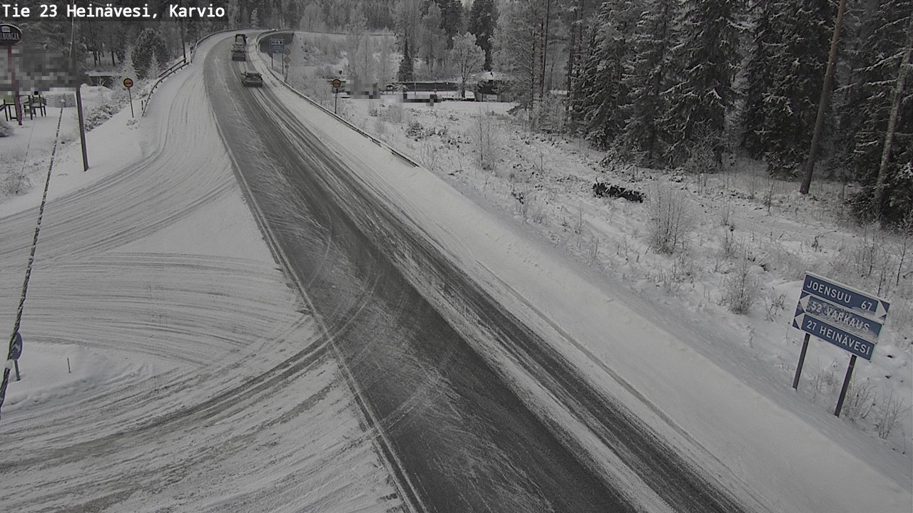 Weather Camera Image Road 23 Heinävesi, Karvio, Heinävesi, Pohjois-Karjala