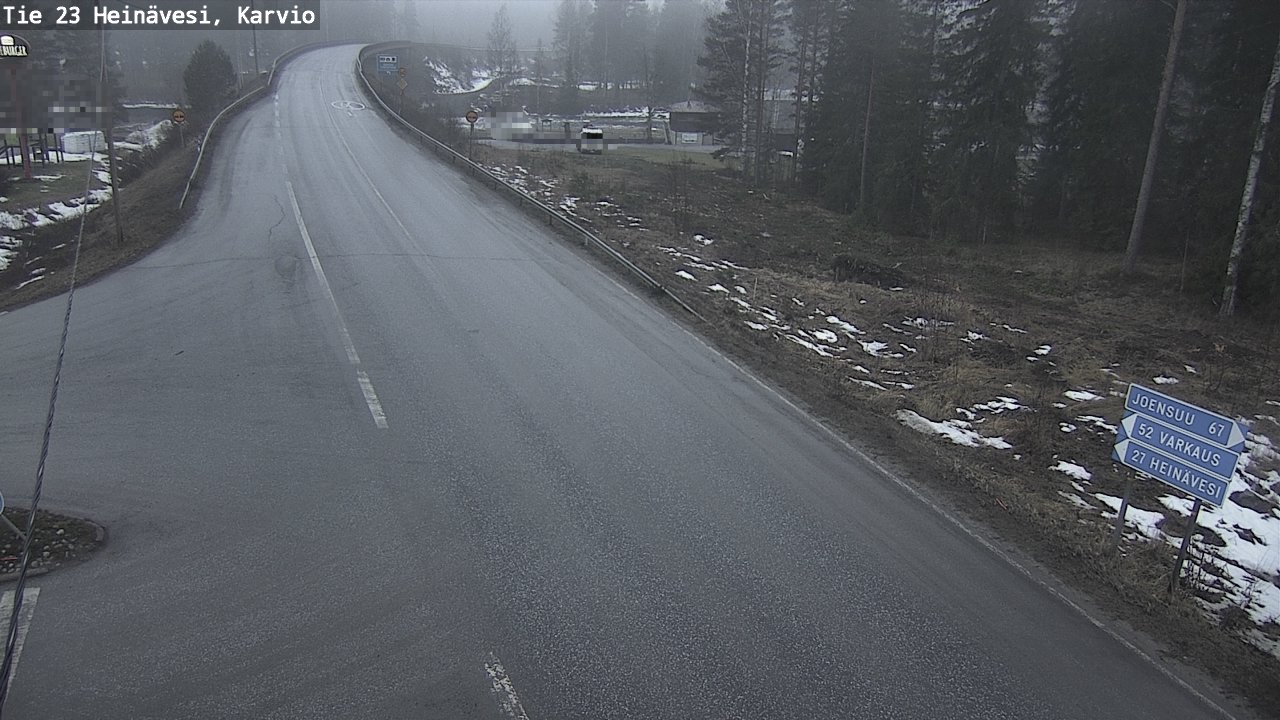 Weather Camera Image Väg 23 Heinävesi, Karvio, Heinävesi, Pohjois-Karjala