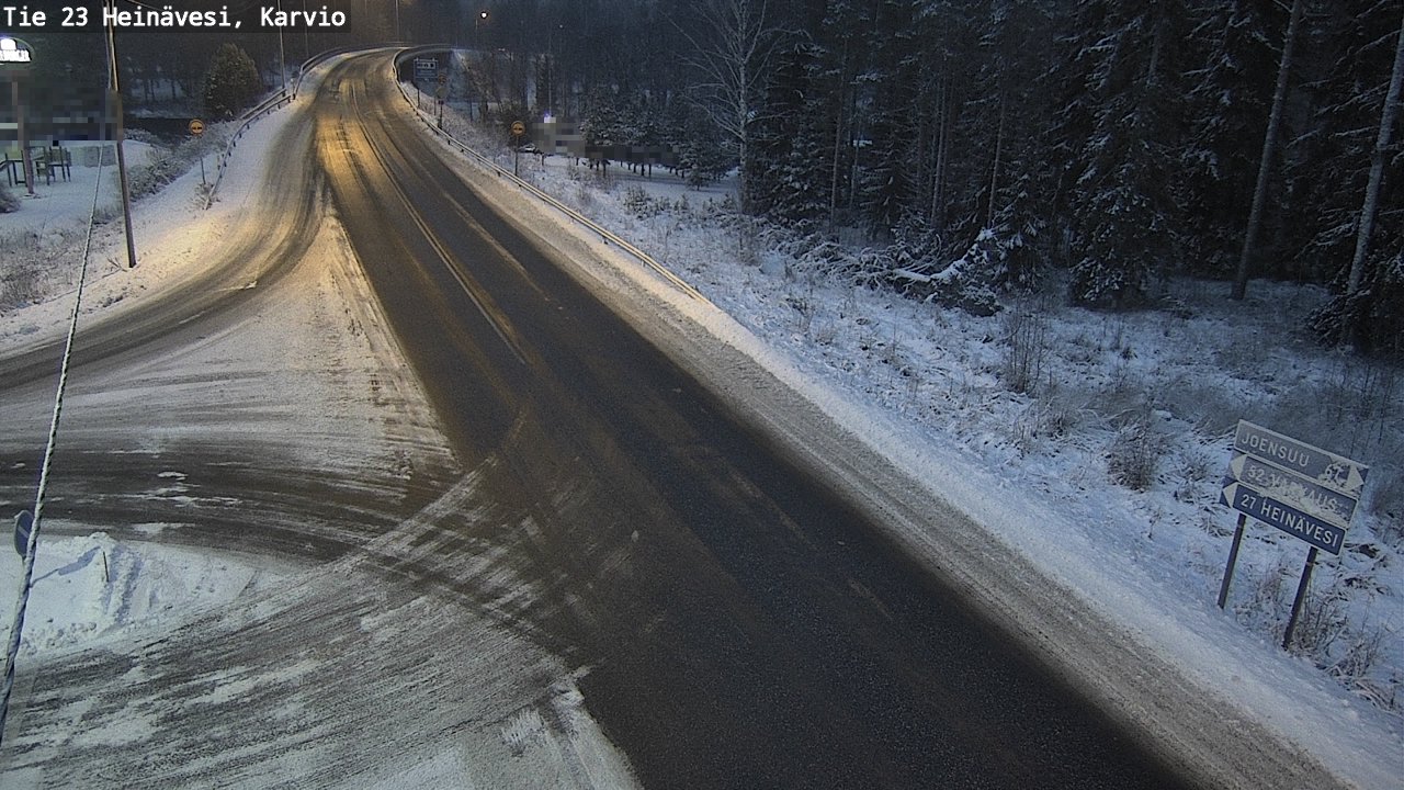 Weather Camera Image Väg 23 Heinävesi, Karvio, Heinävesi, Pohjois-Karjala