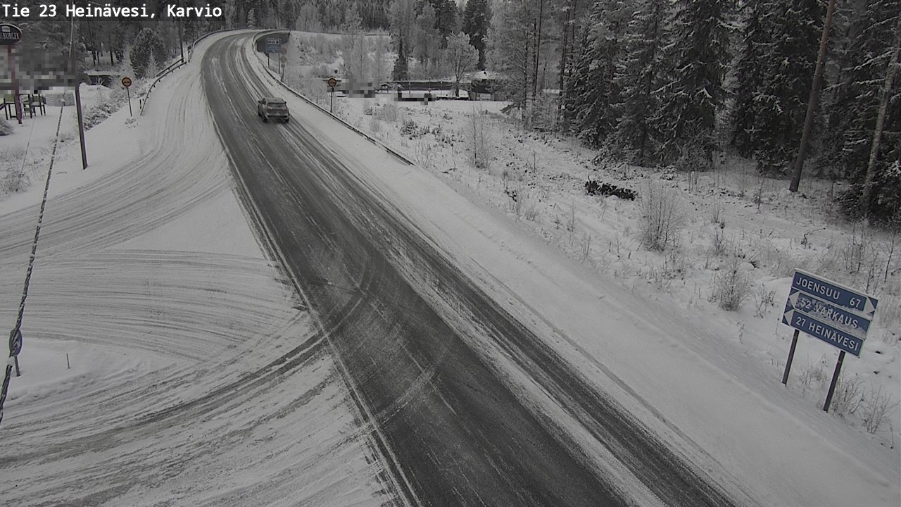 Weather Camera Image Road 23 Heinävesi, Karvio, Heinävesi, Pohjois-Karjala