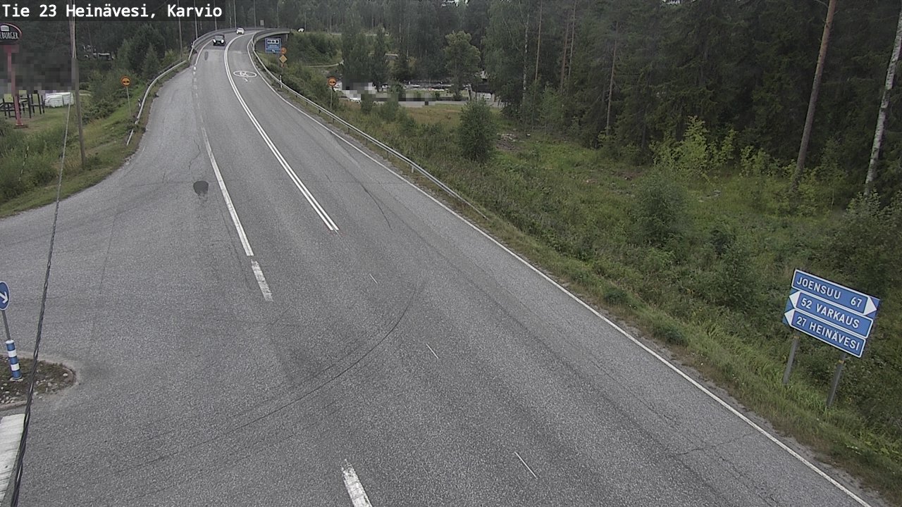 Weather Camera Image Väg 23 Heinävesi, Karvio, Heinävesi, Pohjois-Karjala