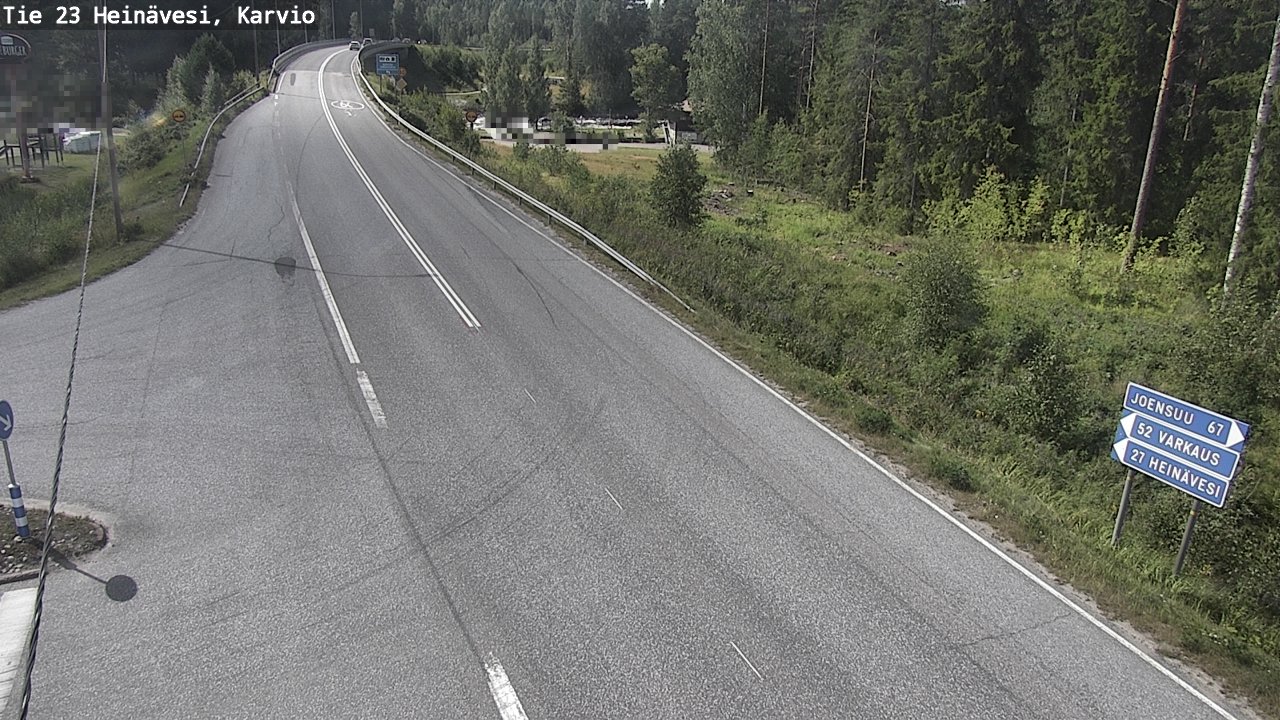 Kelikamerat Kuva Tie 23 Heinävesi, Karvio, Heinävesi, Pohjois-Karjala