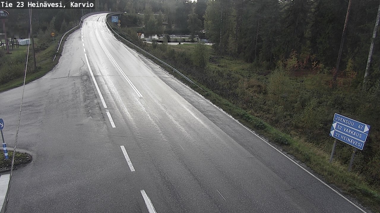 Weather Camera Image Väg 23 Heinävesi, Karvio, Heinävesi, Pohjois-Karjala