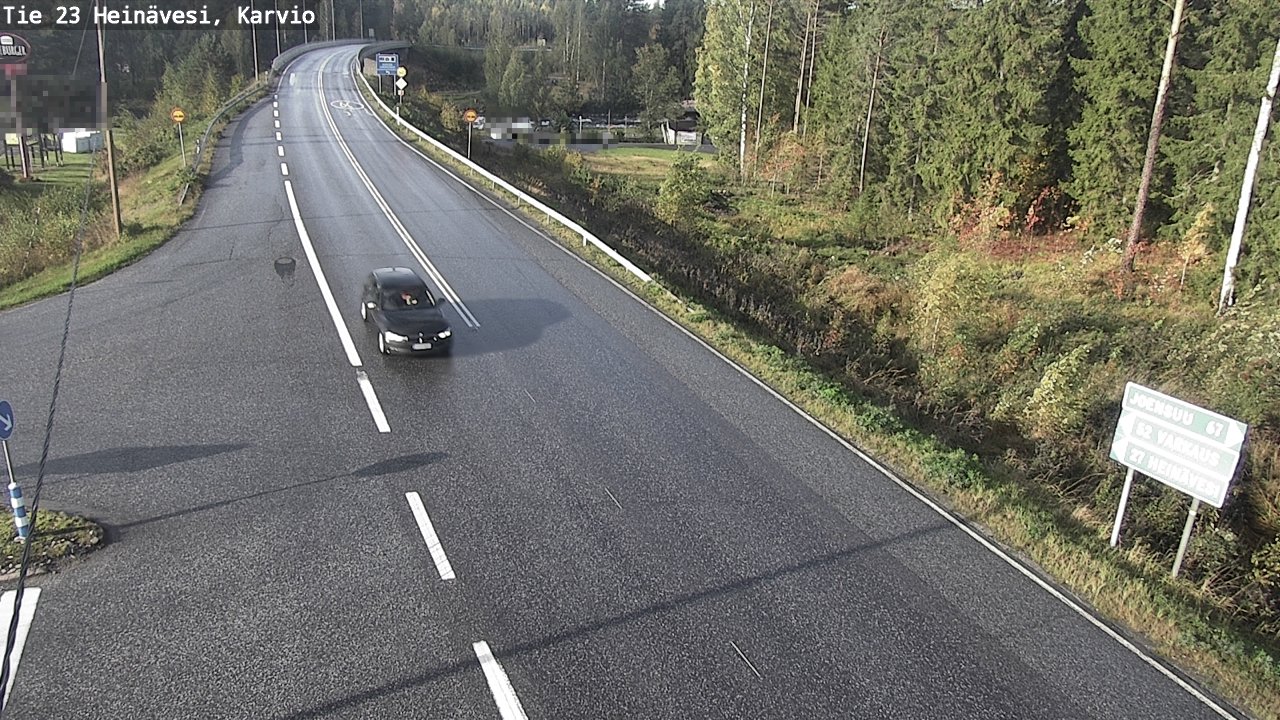 Weather Camera Image Väg 23 Heinävesi, Karvio, Heinävesi, Pohjois-Karjala
