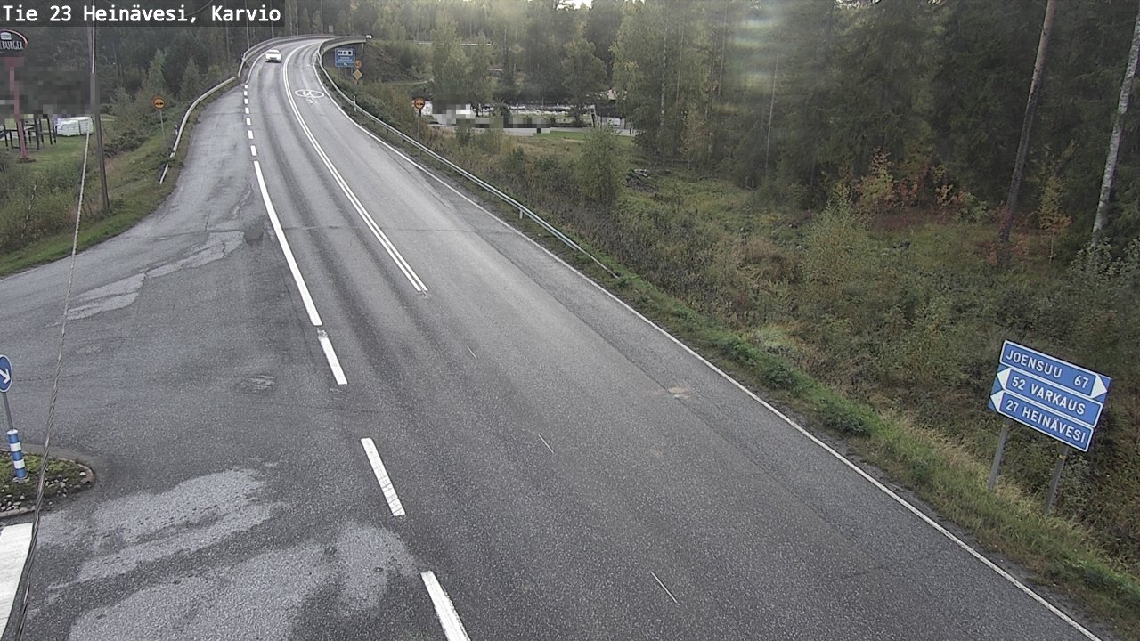 Weather Camera Image Väg 23 Heinävesi, Karvio, Heinävesi, Pohjois-Karjala