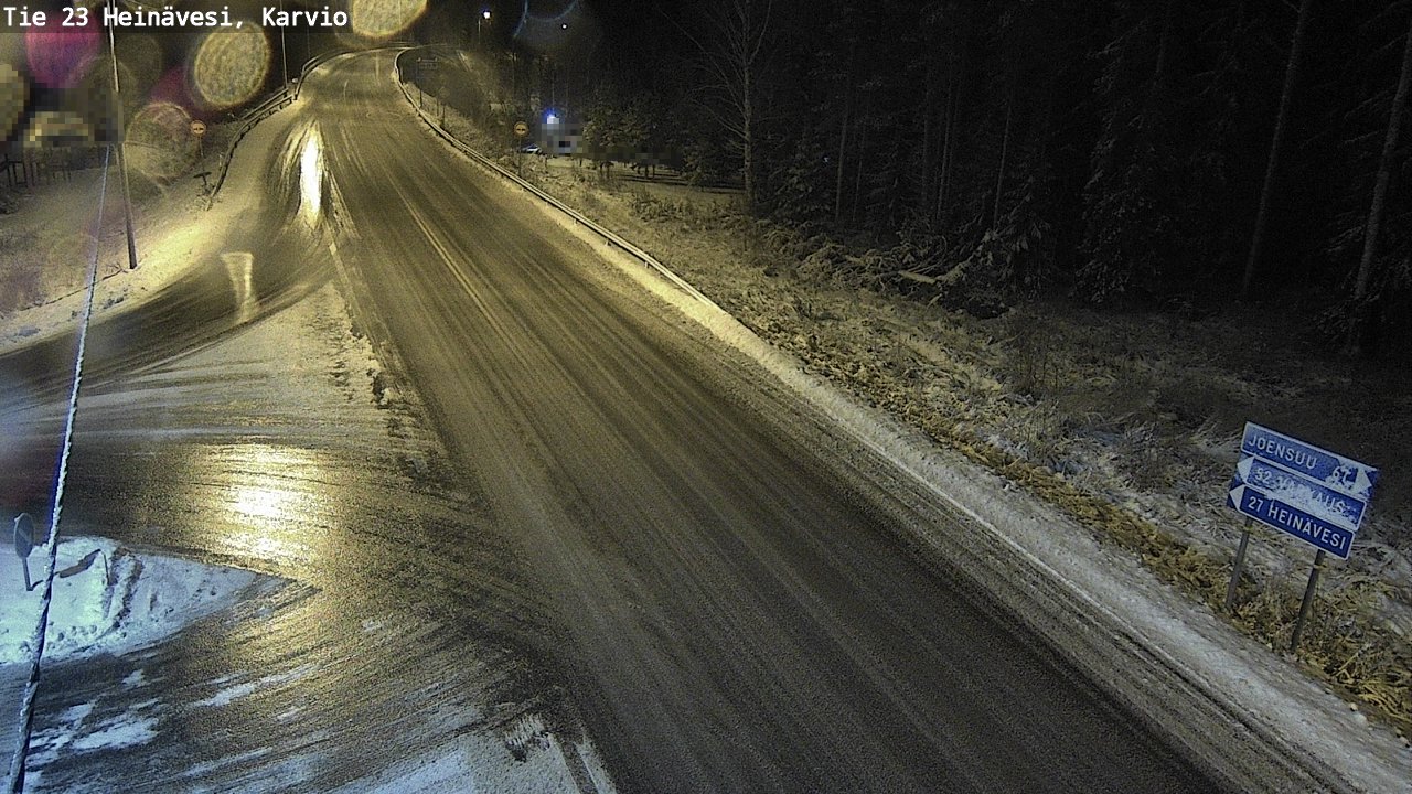 Weather Camera Image Väg 23 Heinävesi, Karvio, Heinävesi, Pohjois-Karjala