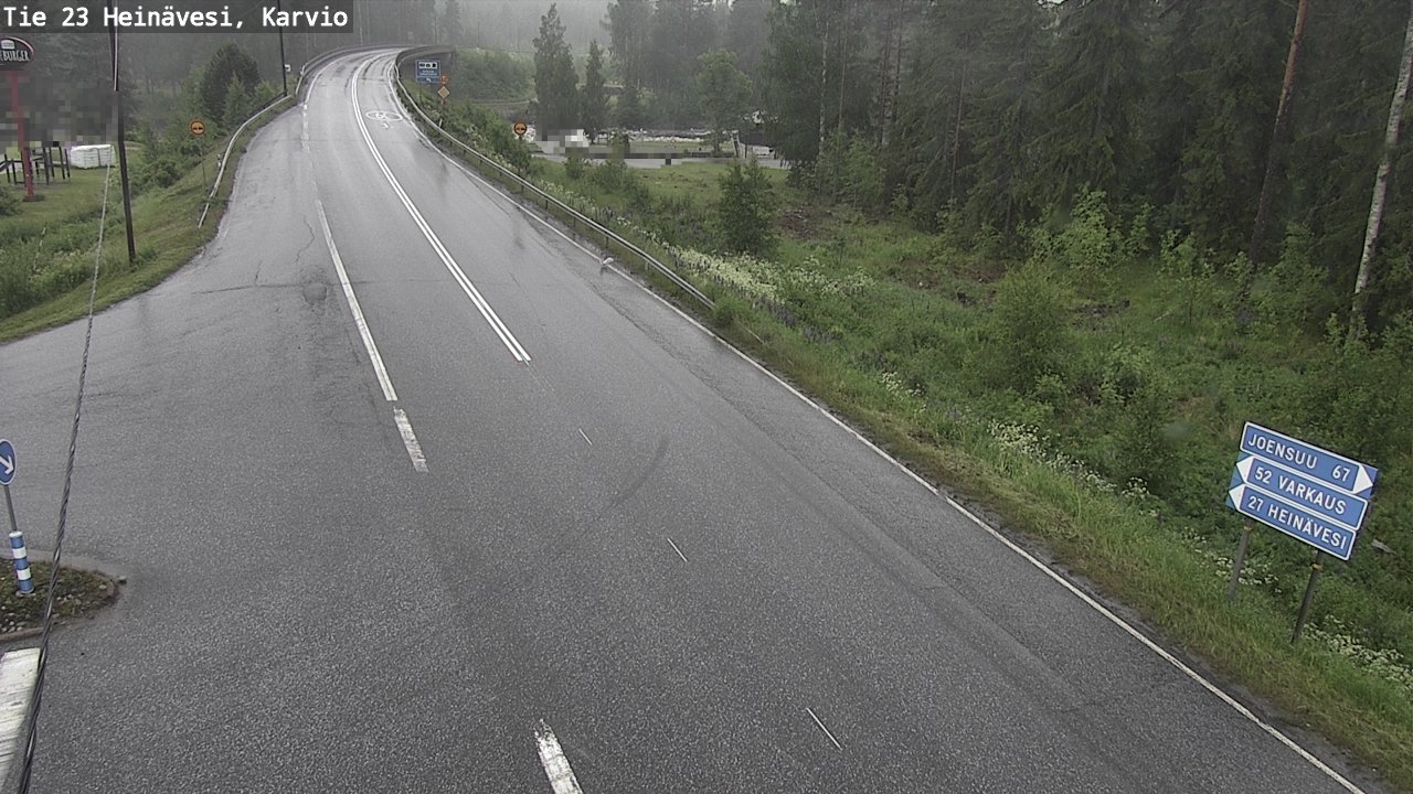 Weather Camera Image Väg 23 Heinävesi, Karvio, Heinävesi, Pohjois-Karjala