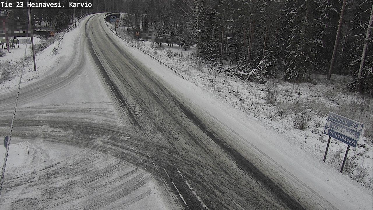 Weather Camera Image Väg 23 Heinävesi, Karvio, Heinävesi, Pohjois-Karjala