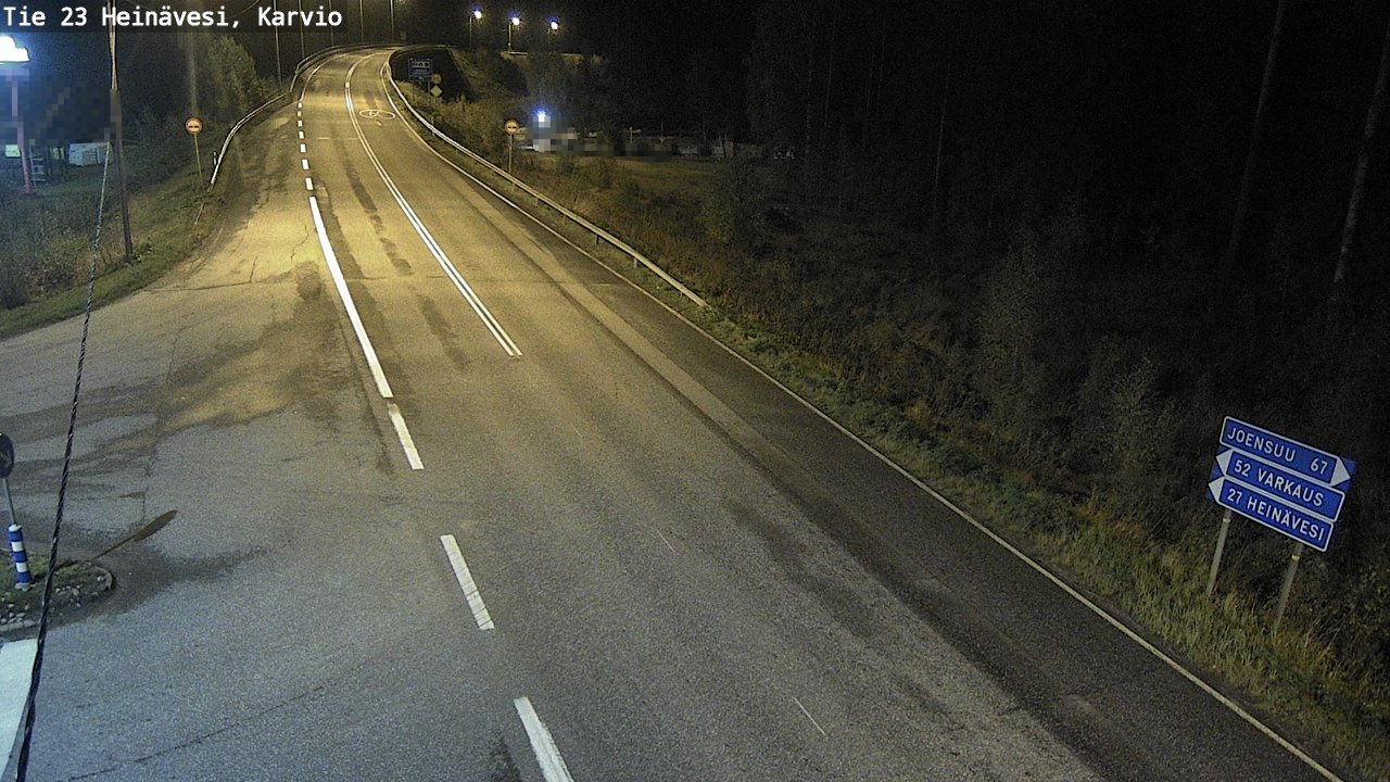 Weather Camera Image Väg 23 Heinävesi, Karvio, Heinävesi, Pohjois-Karjala