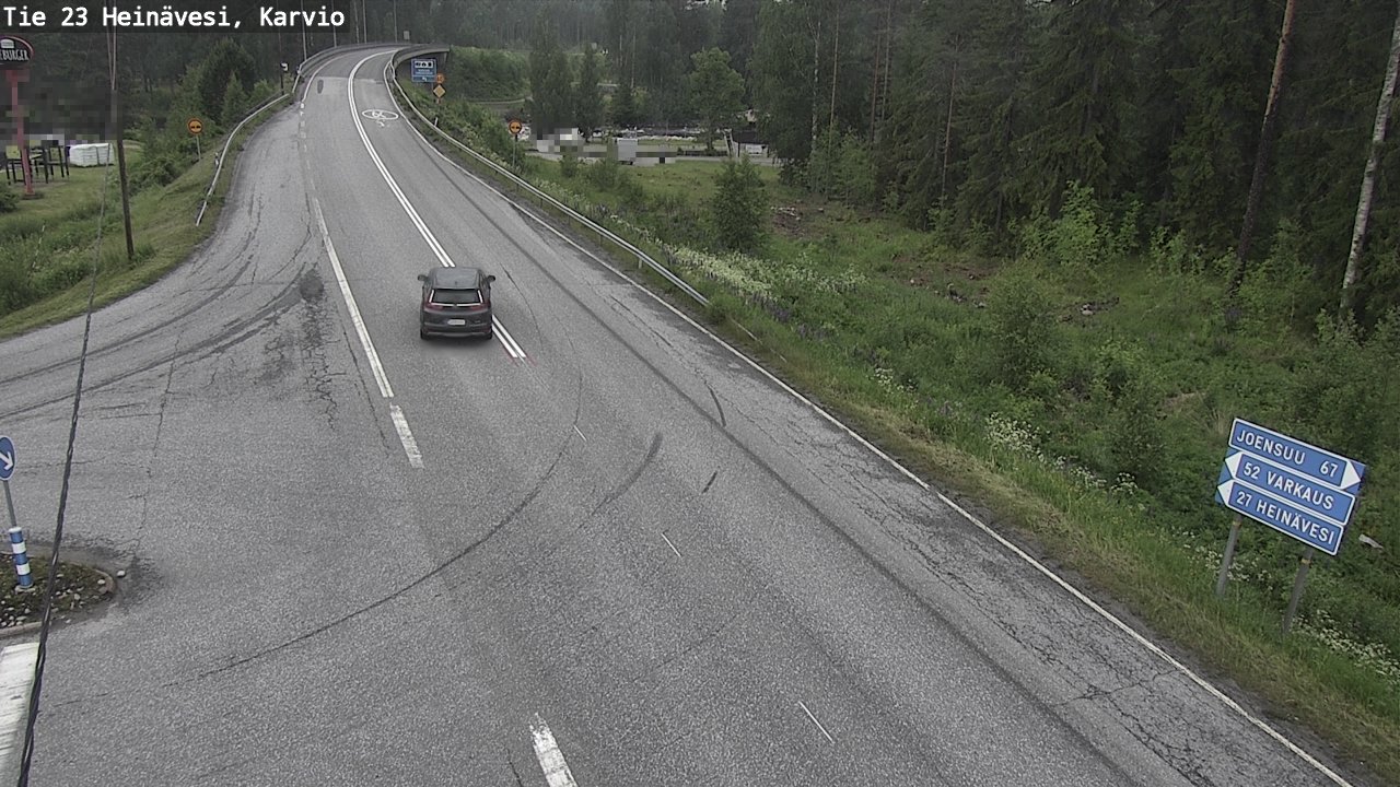 Weather Camera Image Väg 23 Heinävesi, Karvio, Heinävesi, Pohjois-Karjala