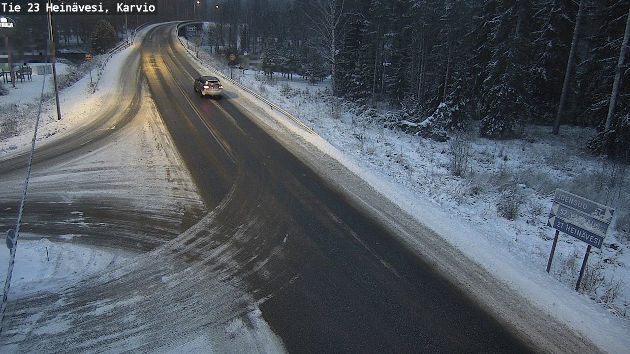 Weather Camera Image Väg 23 Heinävesi, Karvio, Heinävesi, Pohjois-Karjala