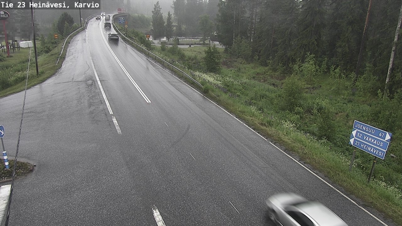 Weather Camera Image Väg 23 Heinävesi, Karvio, Heinävesi, Pohjois-Karjala