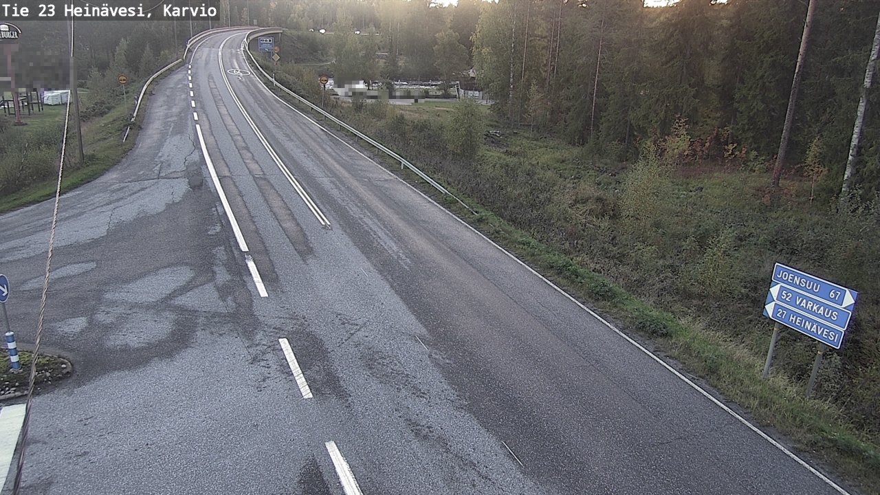 Weather Camera Image Väg 23 Heinävesi, Karvio, Heinävesi, Pohjois-Karjala