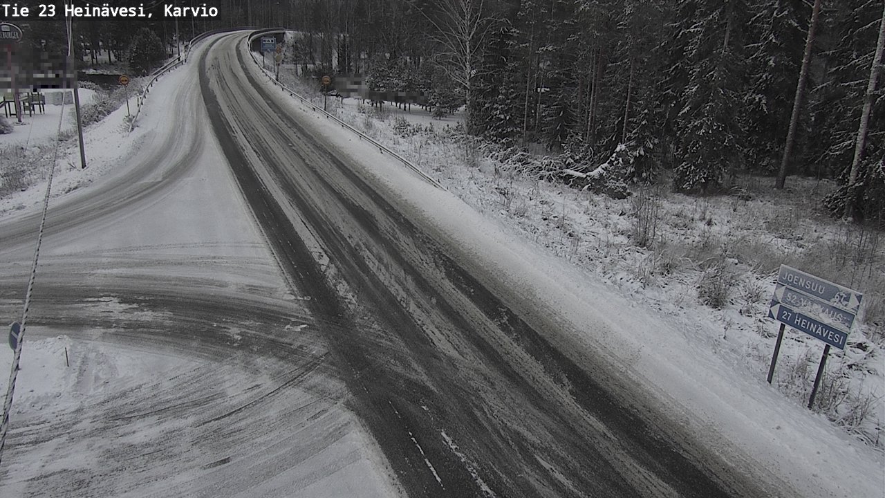 Weather Camera Image Väg 23 Heinävesi, Karvio, Heinävesi, Pohjois-Karjala
