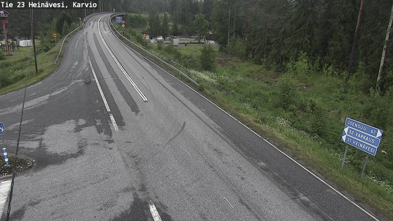 Weather Camera Image Väg 23 Heinävesi, Karvio, Heinävesi, Pohjois-Karjala