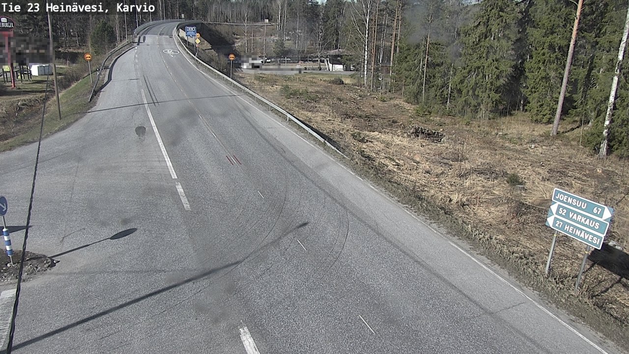 Weather Camera Image Road 23 Heinävesi, Karvio, Heinävesi, Pohjois-Karjala