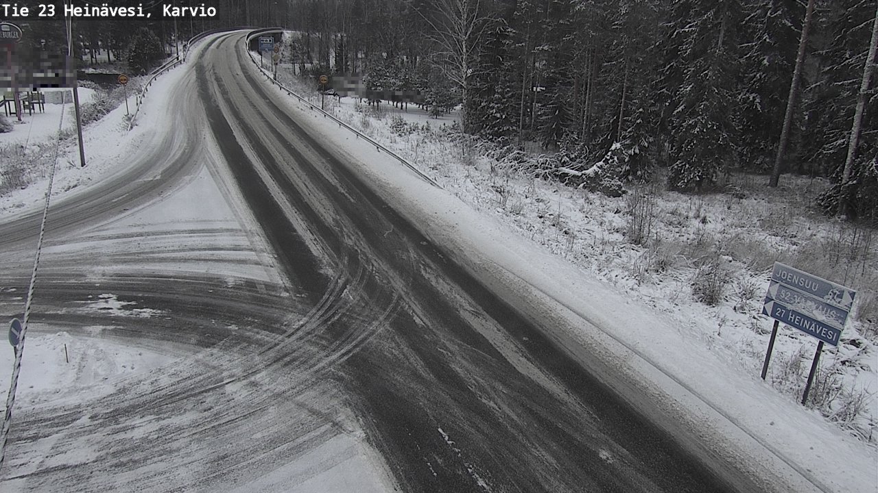 Weather Camera Image Väg 23 Heinävesi, Karvio, Heinävesi, Pohjois-Karjala