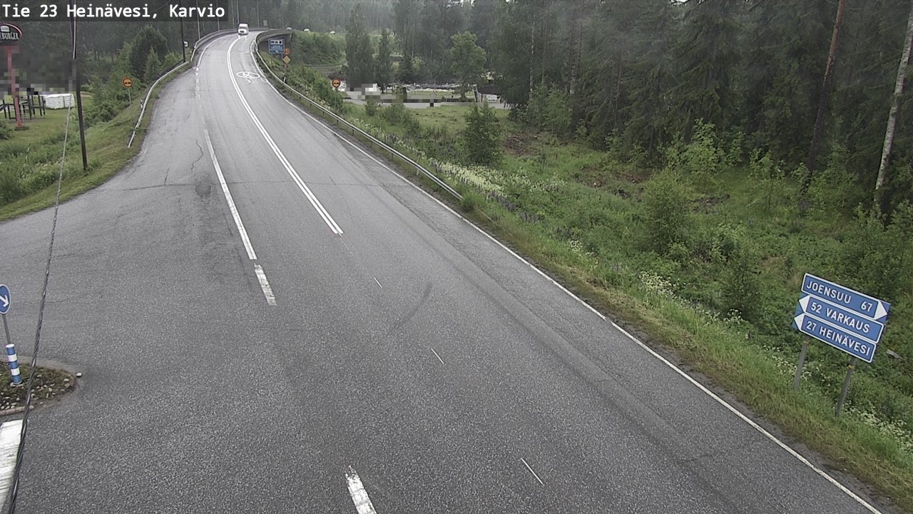 Weather Camera Image Väg 23 Heinävesi, Karvio, Heinävesi, Pohjois-Karjala