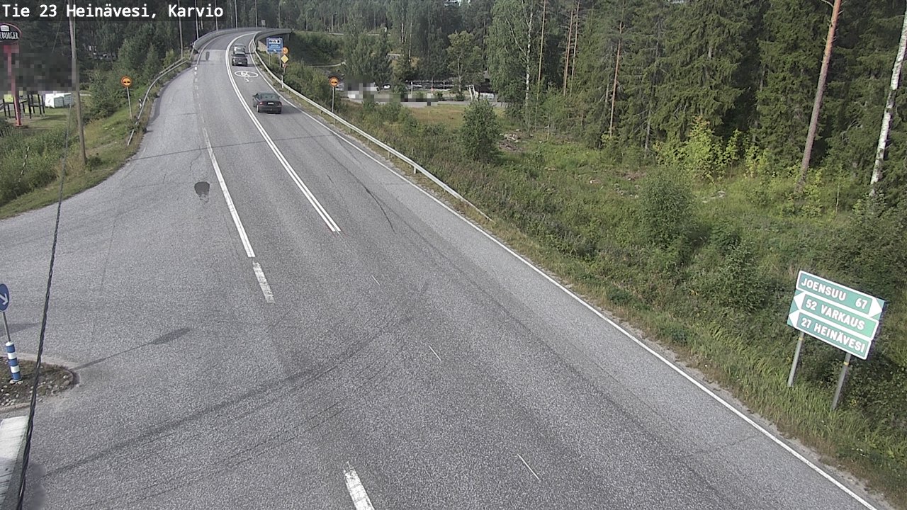 Kelikamerat Kuva Tie 23 Heinävesi, Karvio, Heinävesi, Pohjois-Karjala