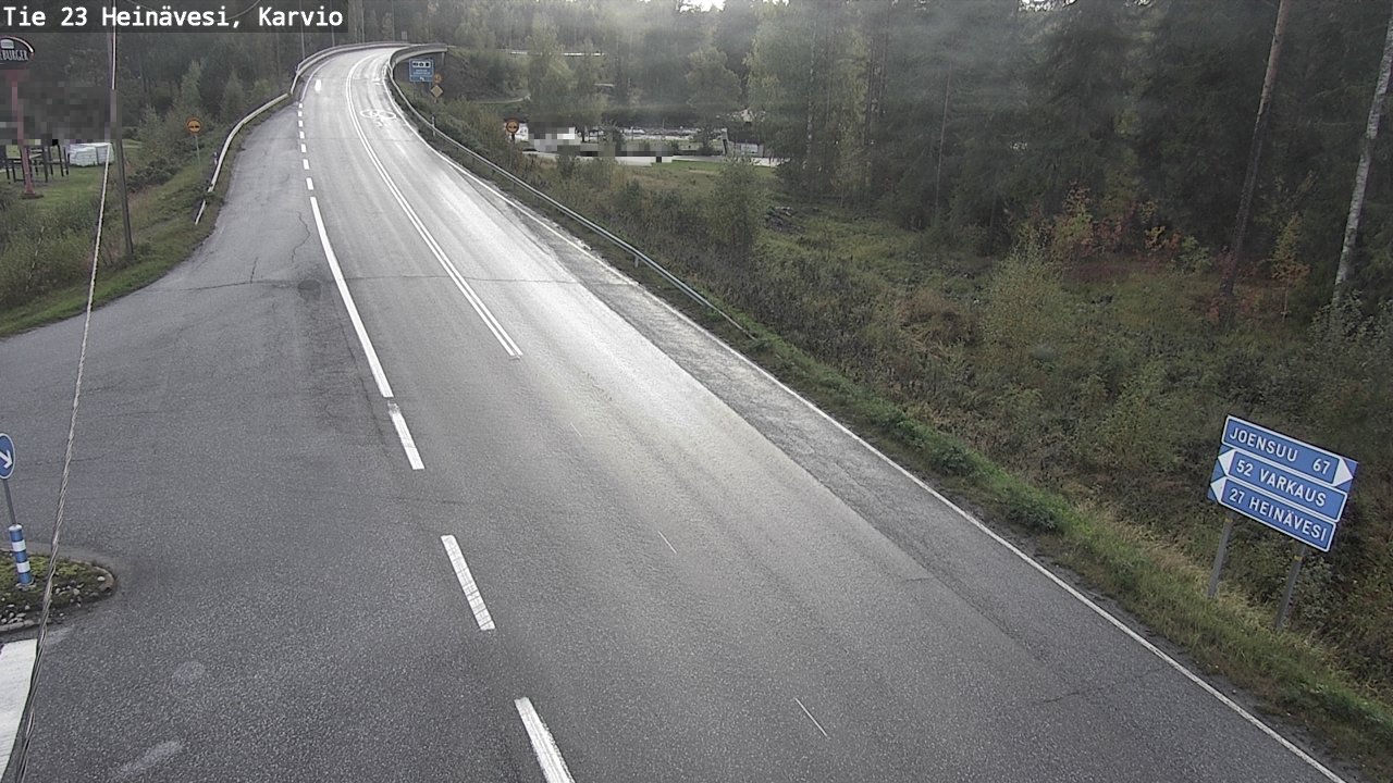 Weather Camera Image Väg 23 Heinävesi, Karvio, Heinävesi, Pohjois-Karjala