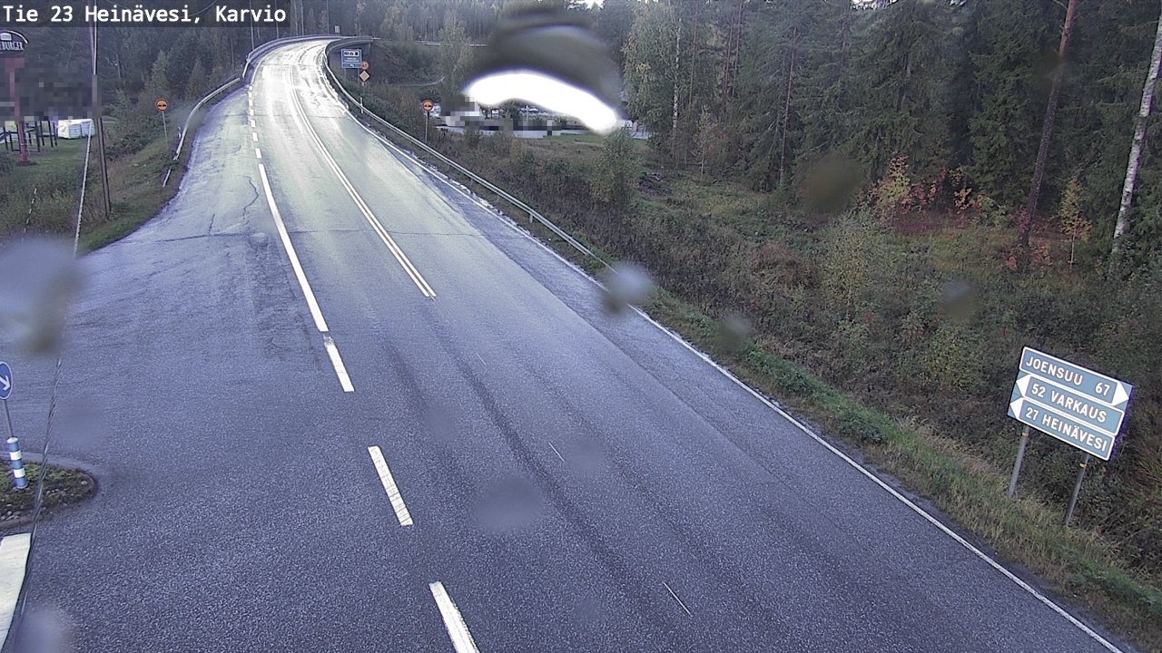 Weather Camera Image Väg 23 Heinävesi, Karvio, Heinävesi, Pohjois-Karjala