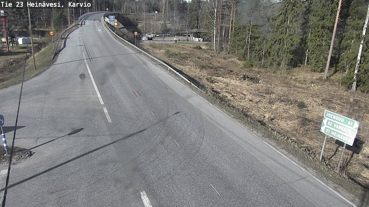 Weather Camera Image Road 23 Heinävesi, Karvio, Heinävesi, Pohjois-Karjala