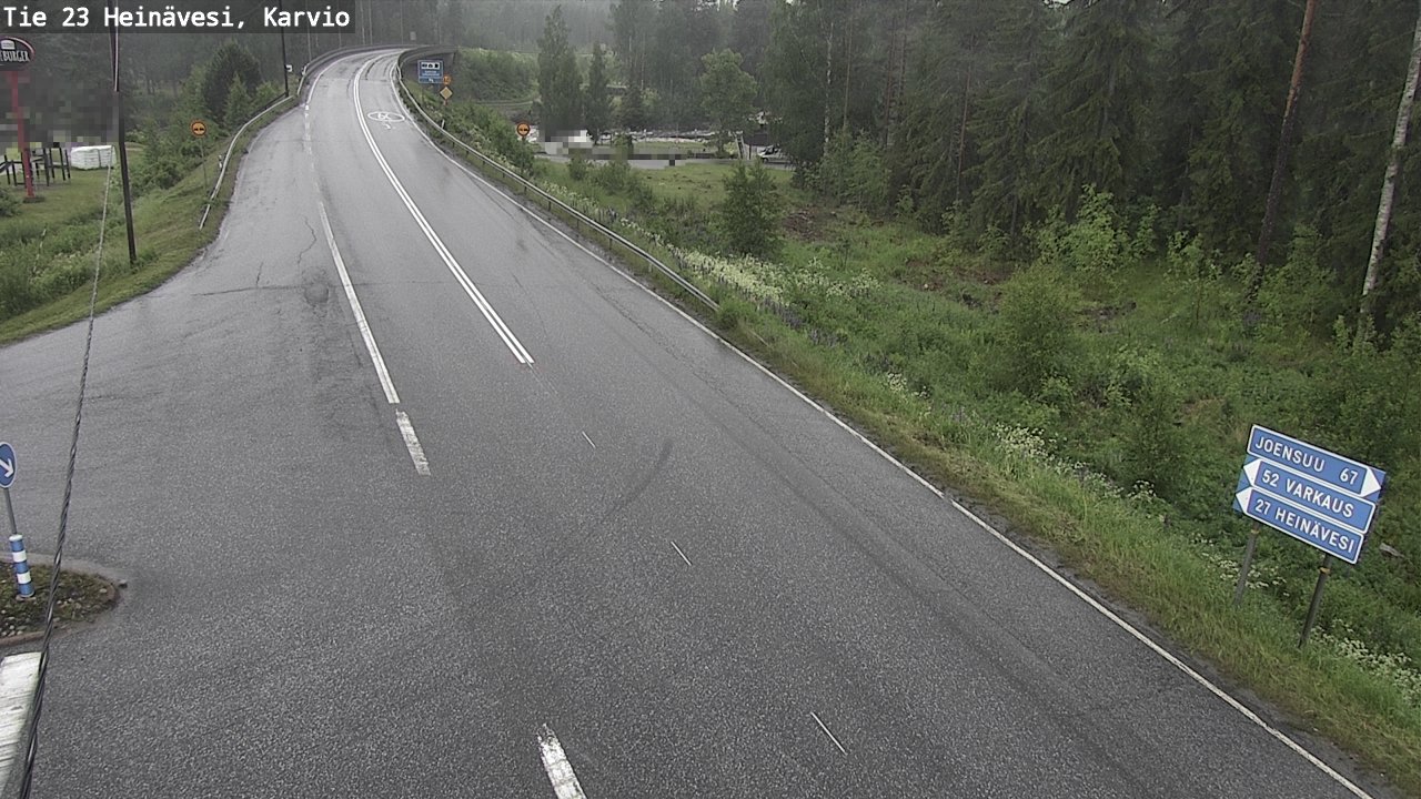 Weather Camera Image Väg 23 Heinävesi, Karvio, Heinävesi, Pohjois-Karjala