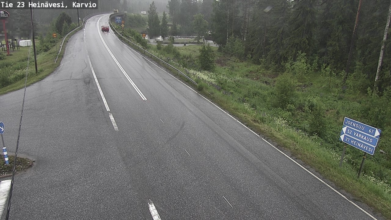 Weather Camera Image Väg 23 Heinävesi, Karvio, Heinävesi, Pohjois-Karjala