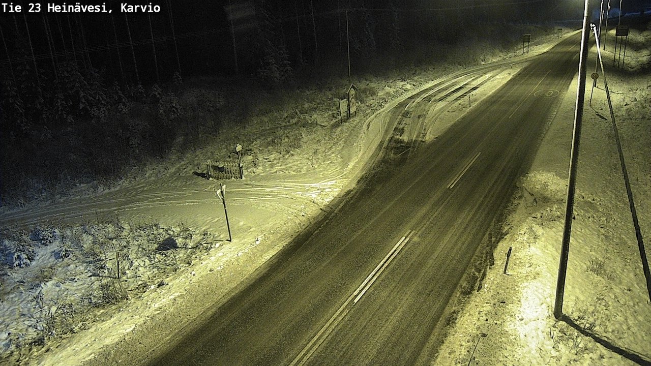 Weather Camera Image Road 23 Heinävesi, Karvio, Heinävesi, Pohjois-Karjala