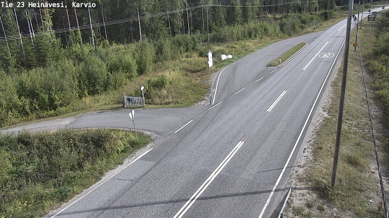 Weather Camera Image Road 23 Heinävesi, Karvio, Heinävesi, Pohjois-Karjala