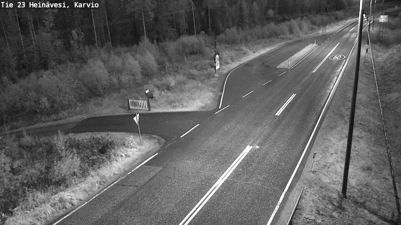 Weather Camera Image Road 23 Heinävesi, Karvio, Heinävesi, Pohjois-Karjala