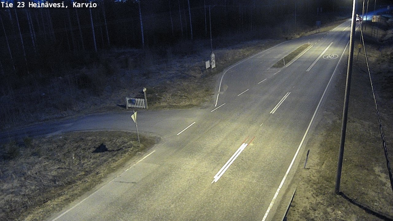 Weather Camera Image Road 23 Heinävesi, Karvio, Heinävesi, Pohjois-Karjala