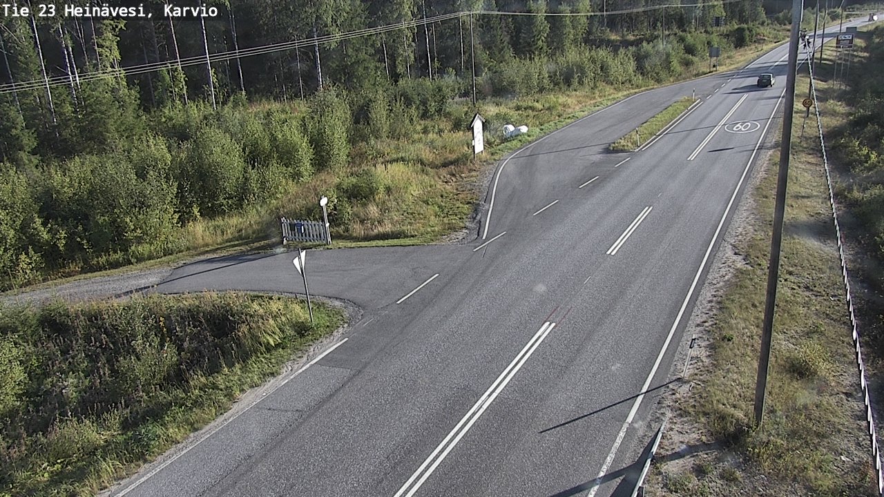 Weather Camera Image Road 23 Heinävesi, Karvio, Heinävesi, Pohjois-Karjala