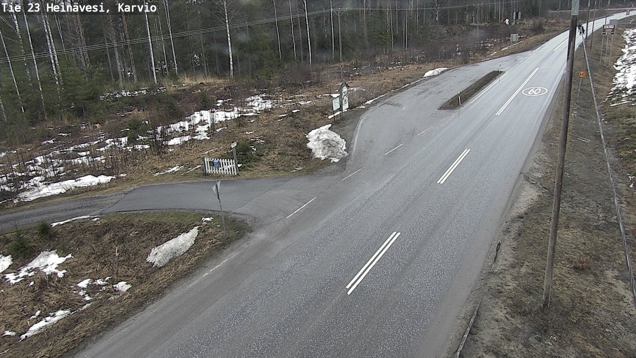 Weather Camera Image Road 23 Heinävesi, Karvio, Heinävesi, Pohjois-Karjala