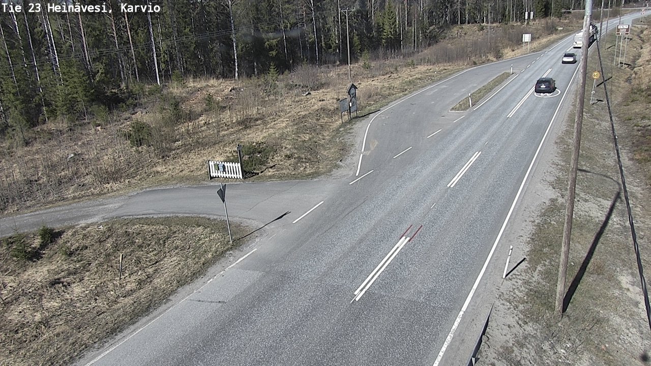Weather Camera Image Road 23 Heinävesi, Karvio, Heinävesi, Pohjois-Karjala