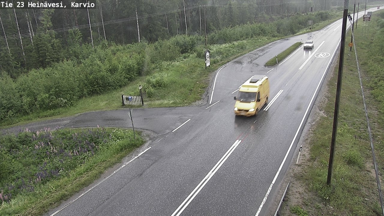 Weather Camera Image Väg 23 Heinävesi, Karvio, Heinävesi, Pohjois-Karjala