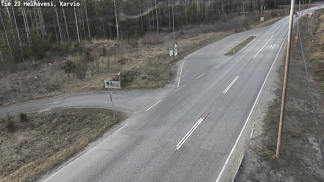 Weather Camera Image Road 23 Heinävesi, Karvio, Heinävesi, Pohjois-Karjala