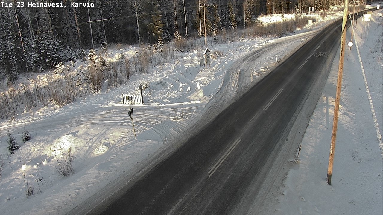 Kelikamerat Kuva Tie 23 Heinävesi, Karvio, Heinävesi, Pohjois-Karjala