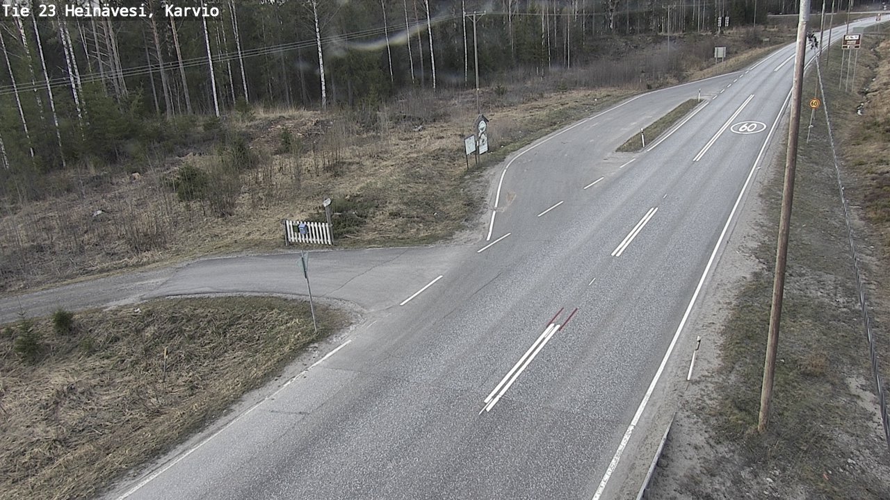 Weather Camera Image Road 23 Heinävesi, Karvio, Heinävesi, Pohjois-Karjala