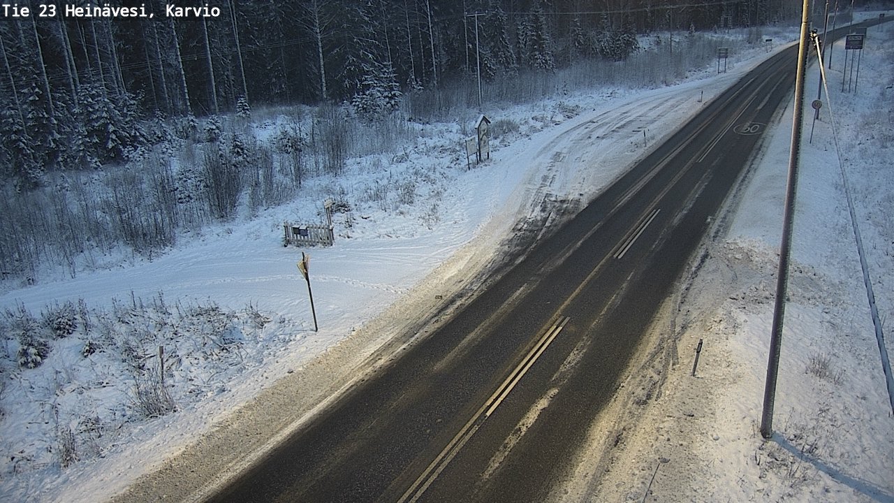 Weather Camera Image Road 23 Heinävesi, Karvio, Heinävesi, Pohjois-Karjala