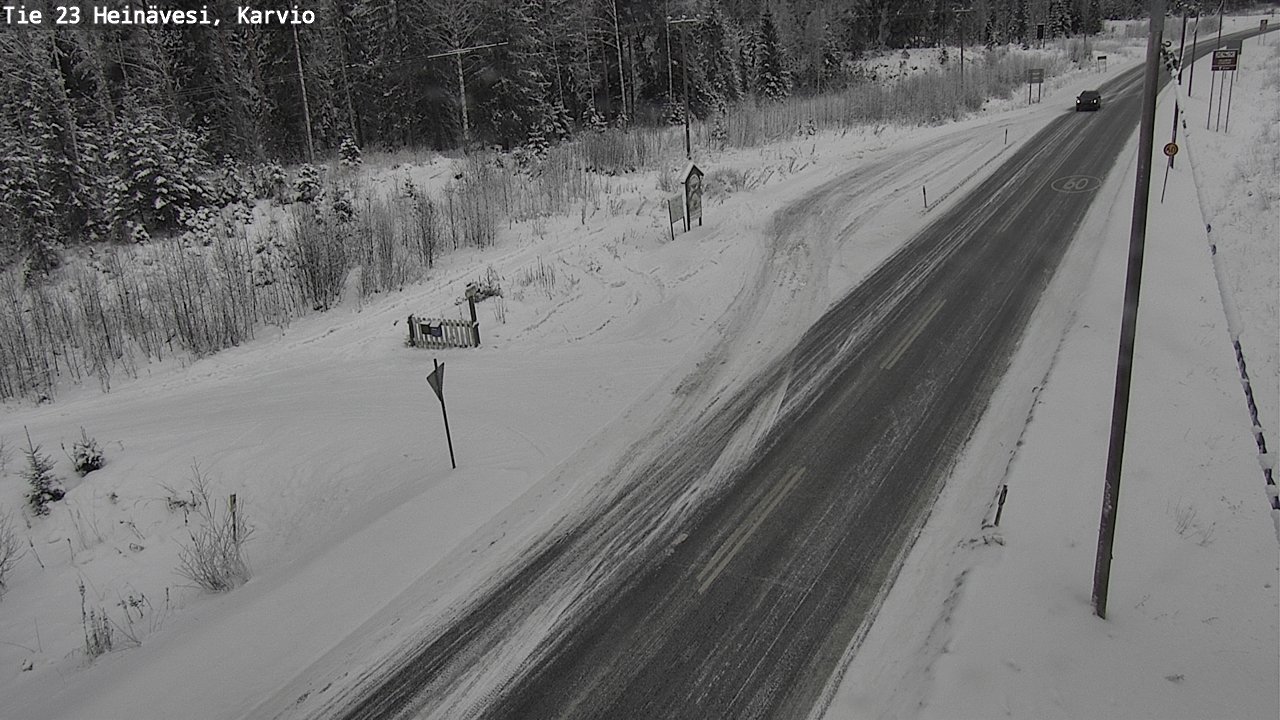 Weather Camera Image Road 23 Heinävesi, Karvio, Heinävesi, Pohjois-Karjala