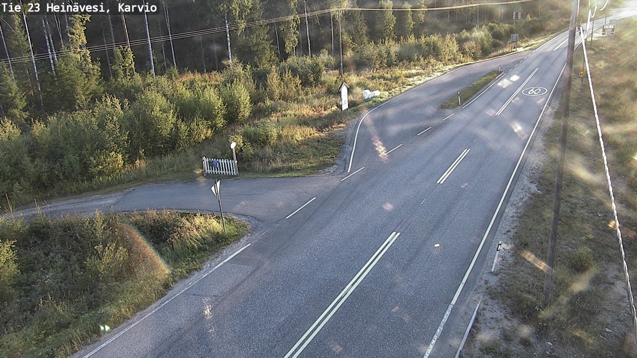 Weather Camera Image Road 23 Heinävesi, Karvio, Heinävesi, Pohjois-Karjala