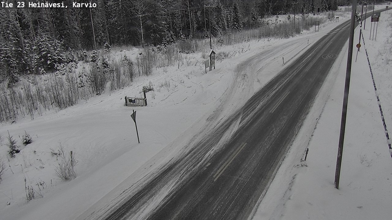 Weather Camera Image Road 23 Heinävesi, Karvio, Heinävesi, Pohjois-Karjala